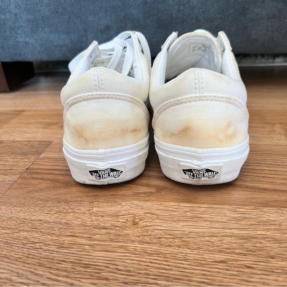 Vans White Sneakers Women’s Size 8.5 Men’s 7 - Picture 5 of 7